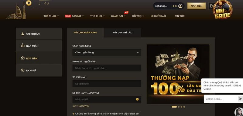 Khuyến mãi hấp dẫn tại OXBET